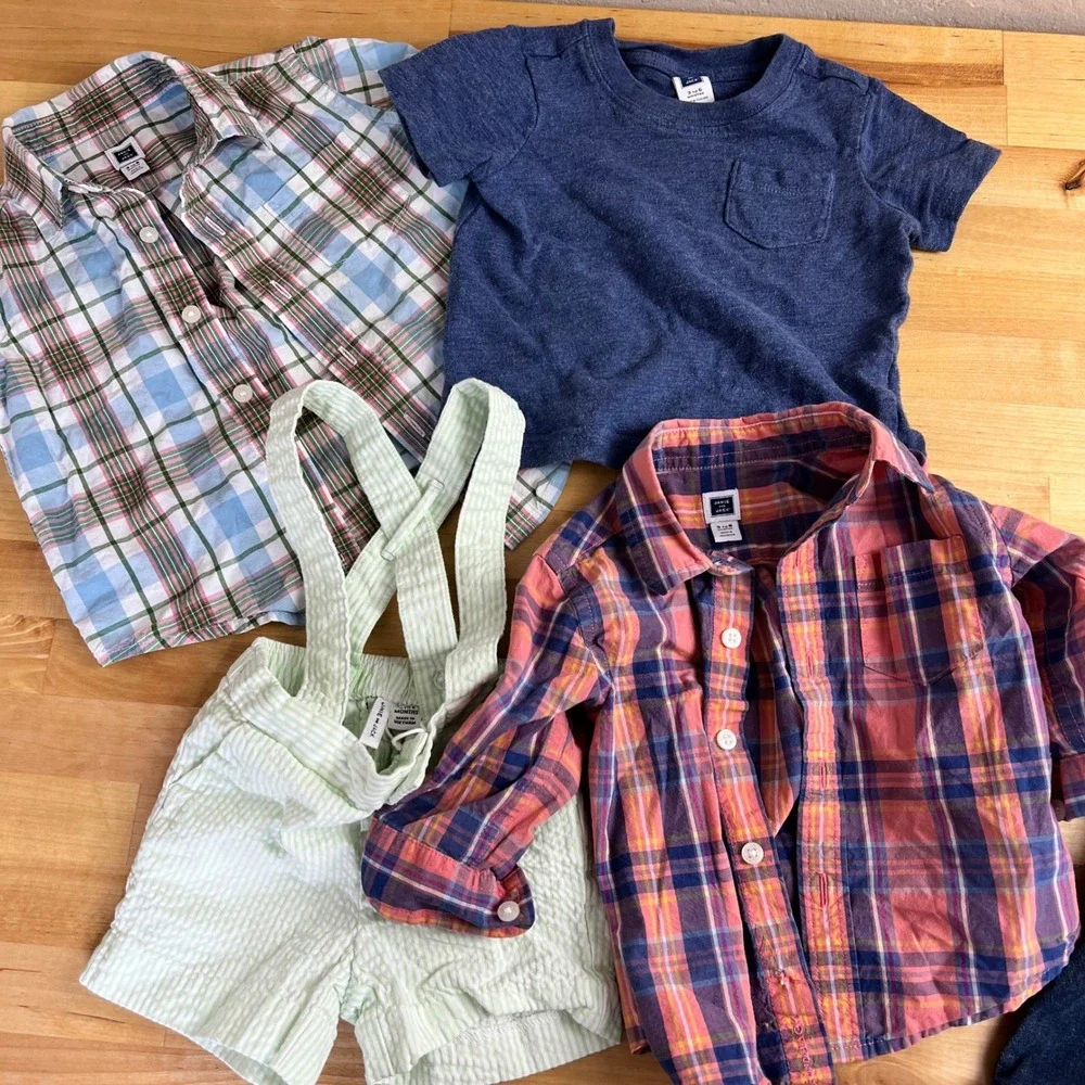 Janie and Jack Gap‎ Gymboree Clothing Lot Baby Size 3-6 Months Preppy Plaid